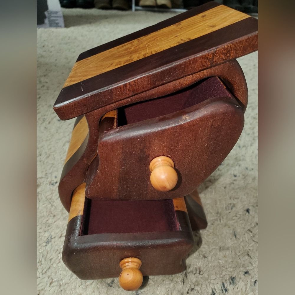 Homemade woodwork storage box